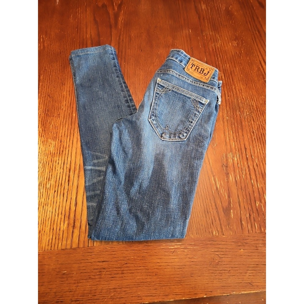 True Religion Jeans Womens Size 24 Shannon‎ Skinny Low Rise Stretch Denim(A519